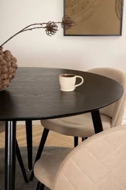 Venture Home Matgrupp Dipp med 4 st matstolar Velvet Stitches