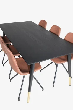 Venture Home Matgrupp Dipp med 6 st matstolar Polar
