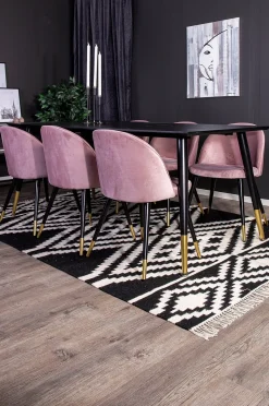 Venture Home Matgrupp Doris bord och 6 st Valleta stolar