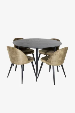 Venture Home Matgrupp Doris med 4st matstolar Valleta