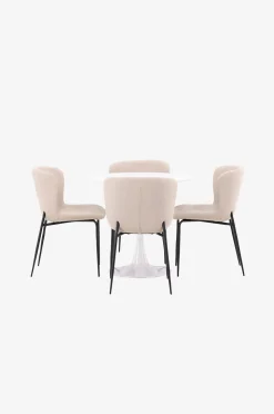 Venture Home Matgrupp Hamden med 4 stycken stolar Modesto