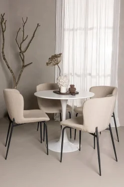 Venture Home Matgrupp Hamden med 4 stycken stolar Modesto