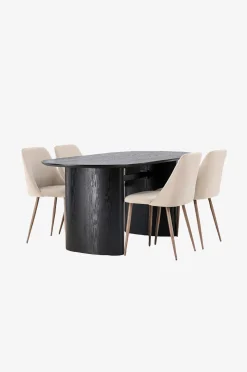Venture Home Matgrupp Isolde med 4st stolar Night