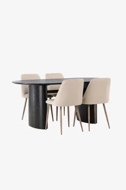 Venture Home Matgrupp Isolde med 4st stolar Night
