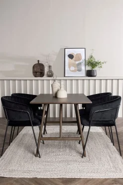 Venture Home Matgrupp Kaseindon med 4st stolar Selma