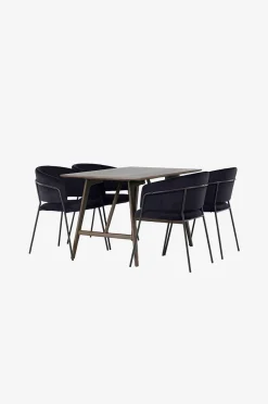 Venture Home Matgrupp Kaseindon med 4st stolar Selma