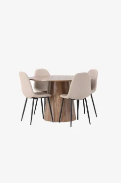 Venture Home Matgrupp Lanzo med 4st stolar Polar