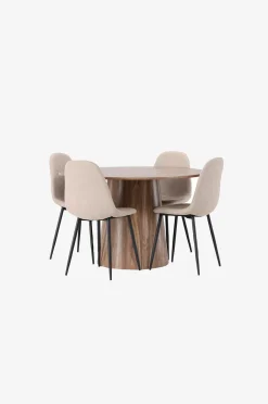 Venture Home Matgrupp Lanzo med 4st stolar Polar
