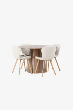 Venture Home Matgrupp Lanzo med 4st stolar Lilja