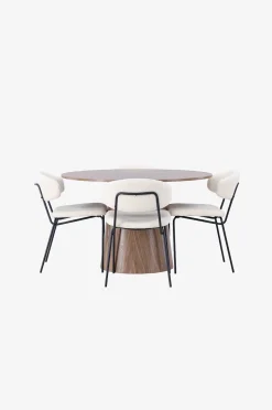 Venture Home Matgrupp Lanzo med 4st stolar Chico