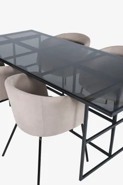 Venture Home Matgrupp Leif med 4 st matstolar Berit