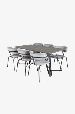 Venture Home Matgrupp Marina med 6st matstolar Arrow