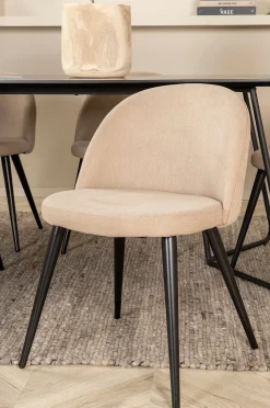 Venture Home Matgrupp Petra med 6 st matstolar Velvet Stitches
