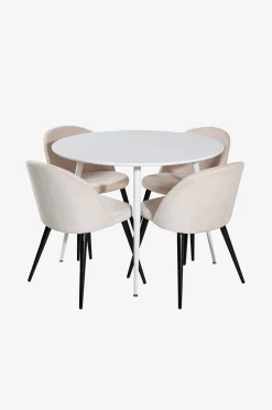 Venture Home Matgrupp Pia med 4st matstolar Valleta