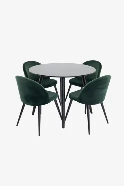 Venture Home Matgrupp Plaza med stolar Sammet