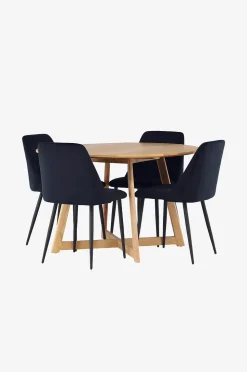 Venture Home Matgrupp Yadikon med 4st stolar Night