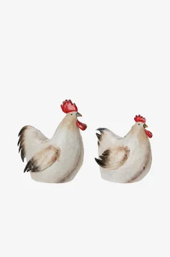 Wikholm Form Rooster And Hen S/2
