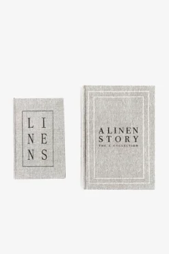Zelected by Houze Coffee Table Books Linen set om 2