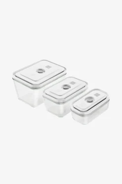 ZWILLING Vakuumlådor Set Fresh & Save 3 st S, M och L Glas